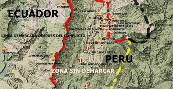 Fuerzas de Perú y Ecuador se enfrentan en la región del Cenepa-0